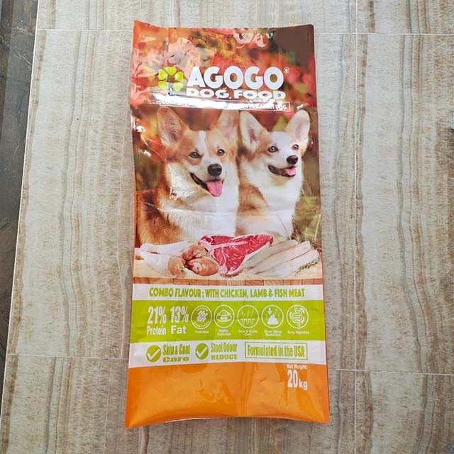 Customized Printed Glossy 15KG, 18KG, 20KG Large Packages Of Pet Food And Dog Food, Four-sided Sealed Packaging Bags best